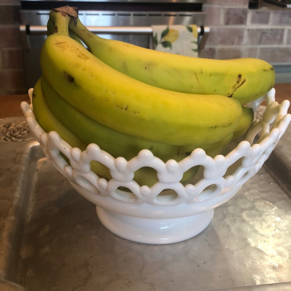 Vintage milk glass bowl
